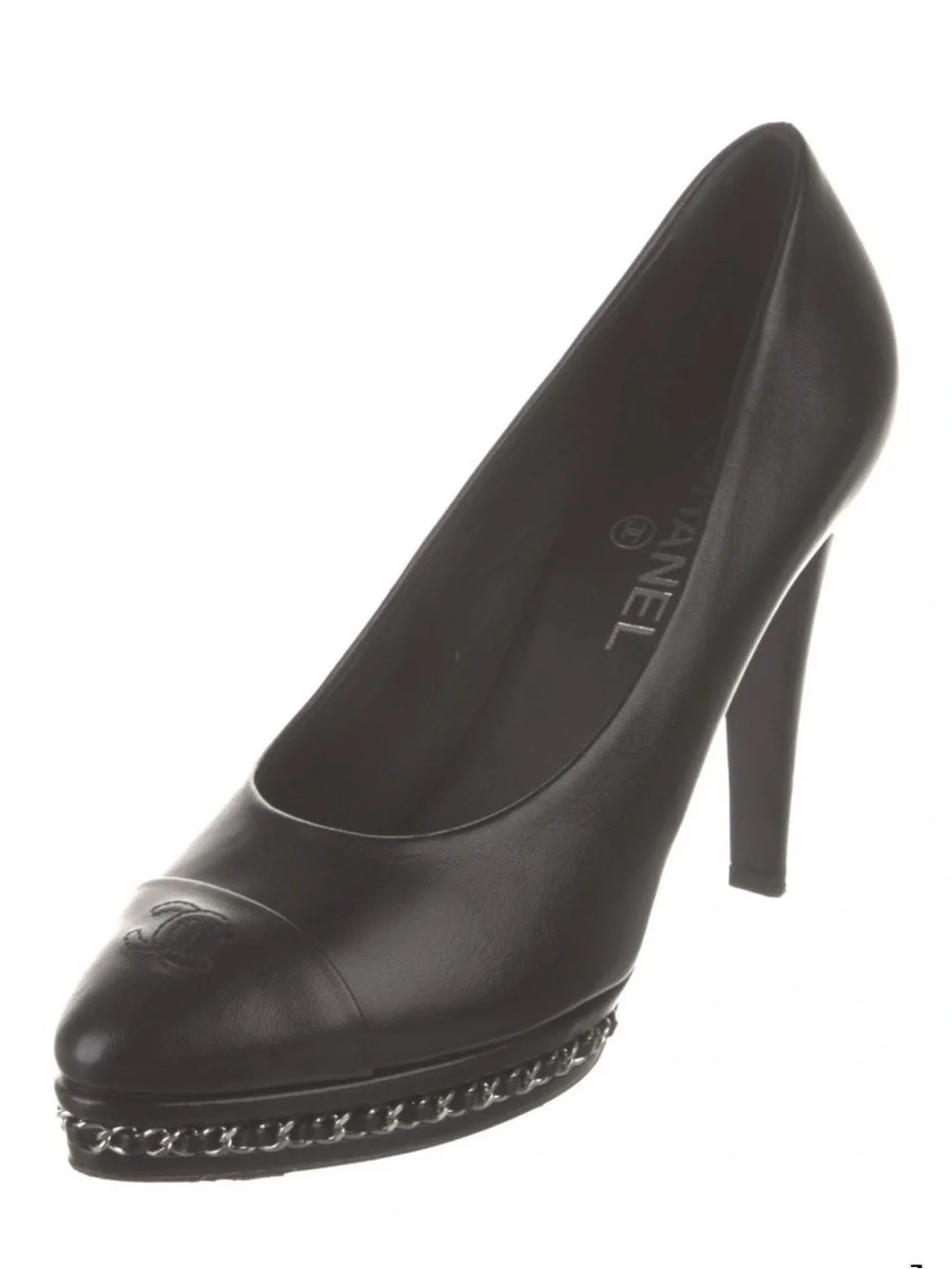CHANEL 2015 interlocking CC logo pumps